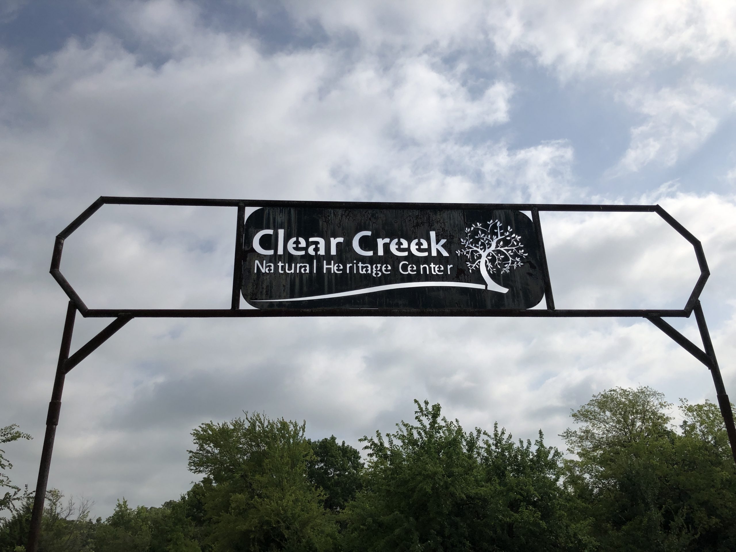 Clear creek natural heritage center entrance sign