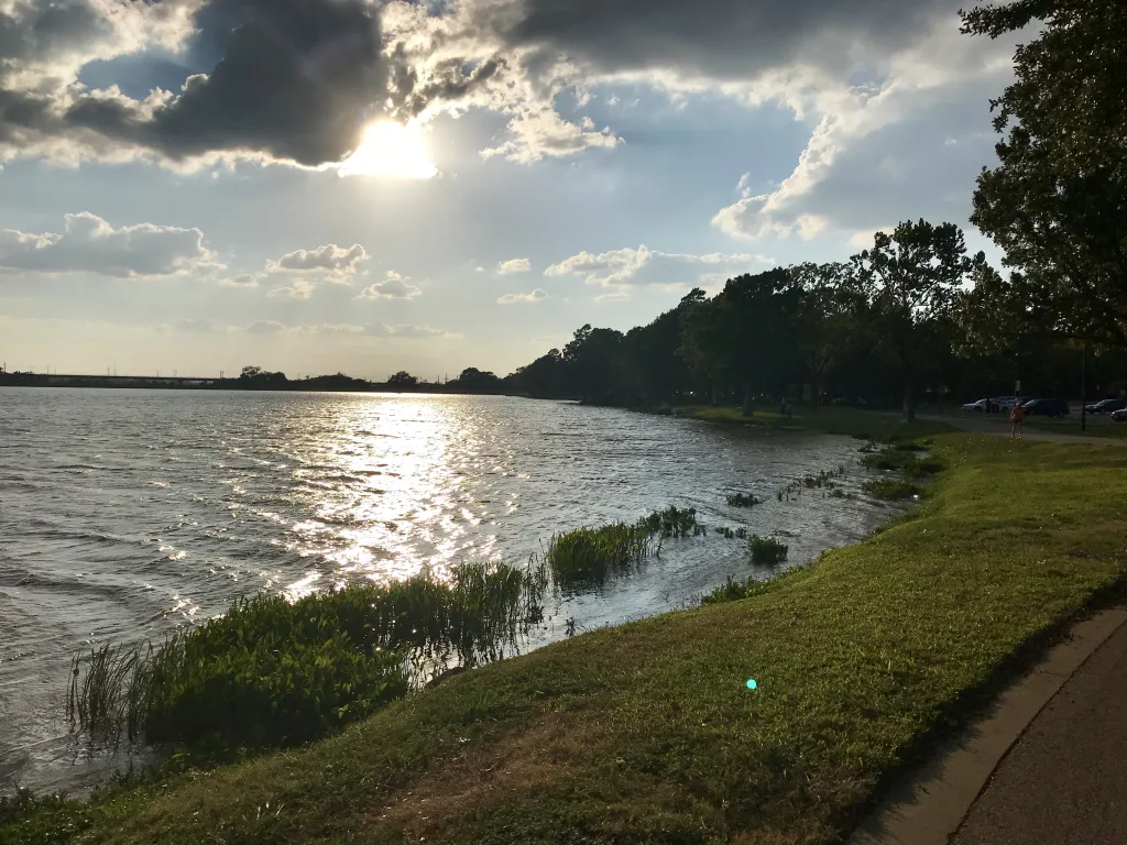 Sun Setting at Bachman Lake
