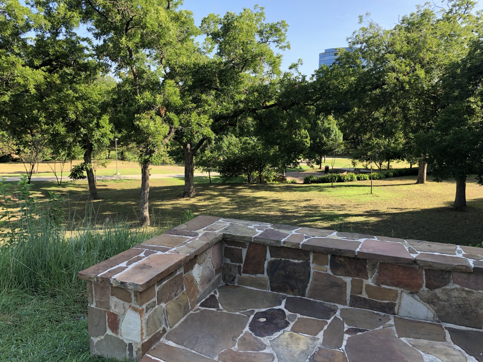 Reverchon Park bench