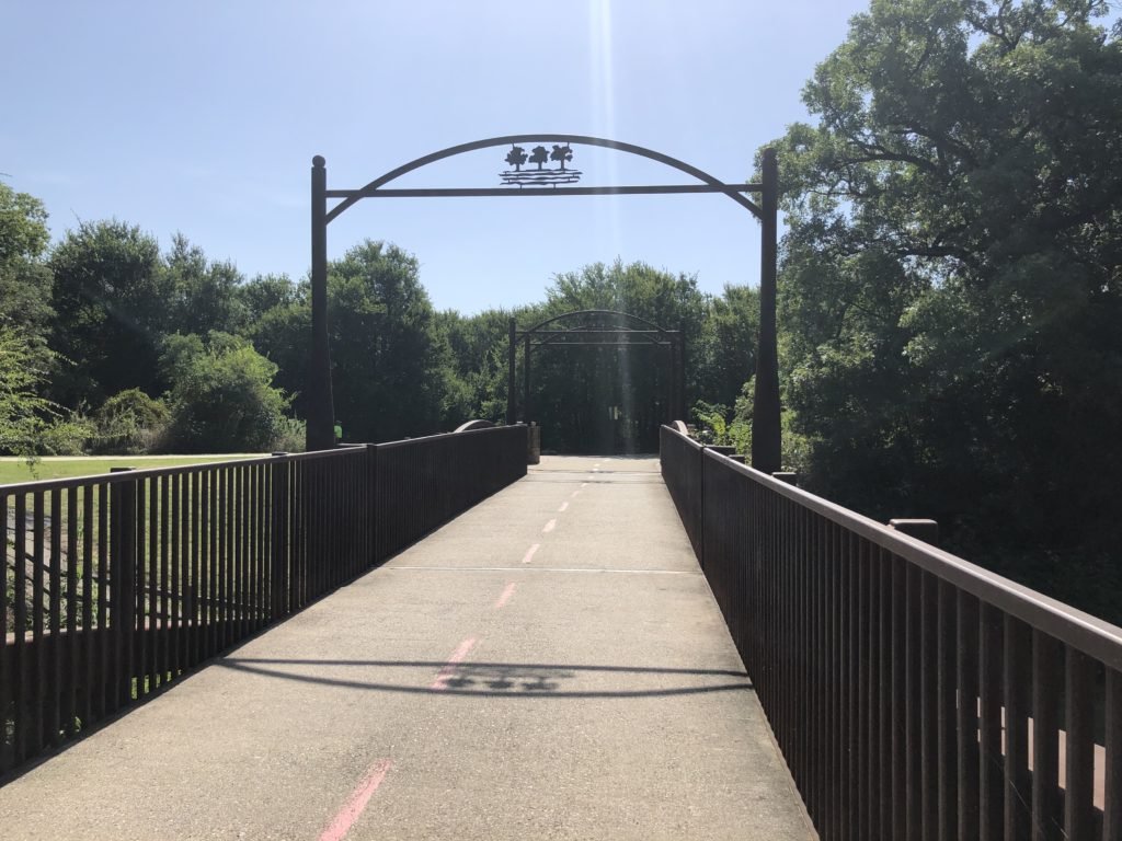 River Legacy: Concrete Path and Bridge