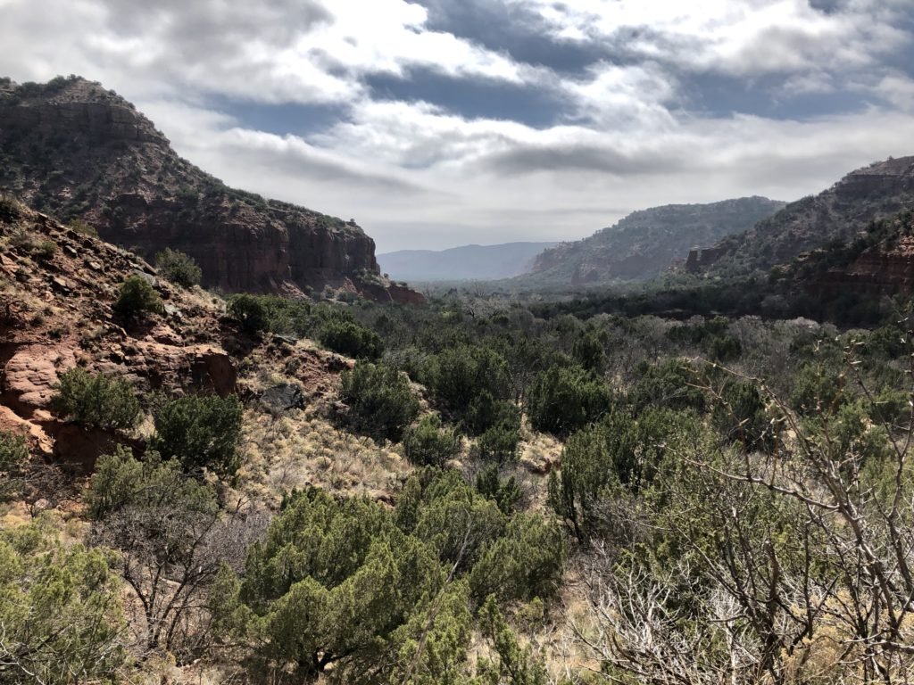 Early morning canyon view at Caprock Canyon State Park
