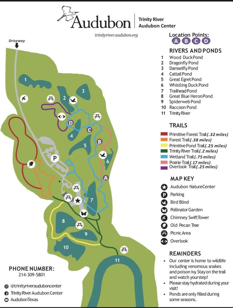 Trinity River Audubon Map
