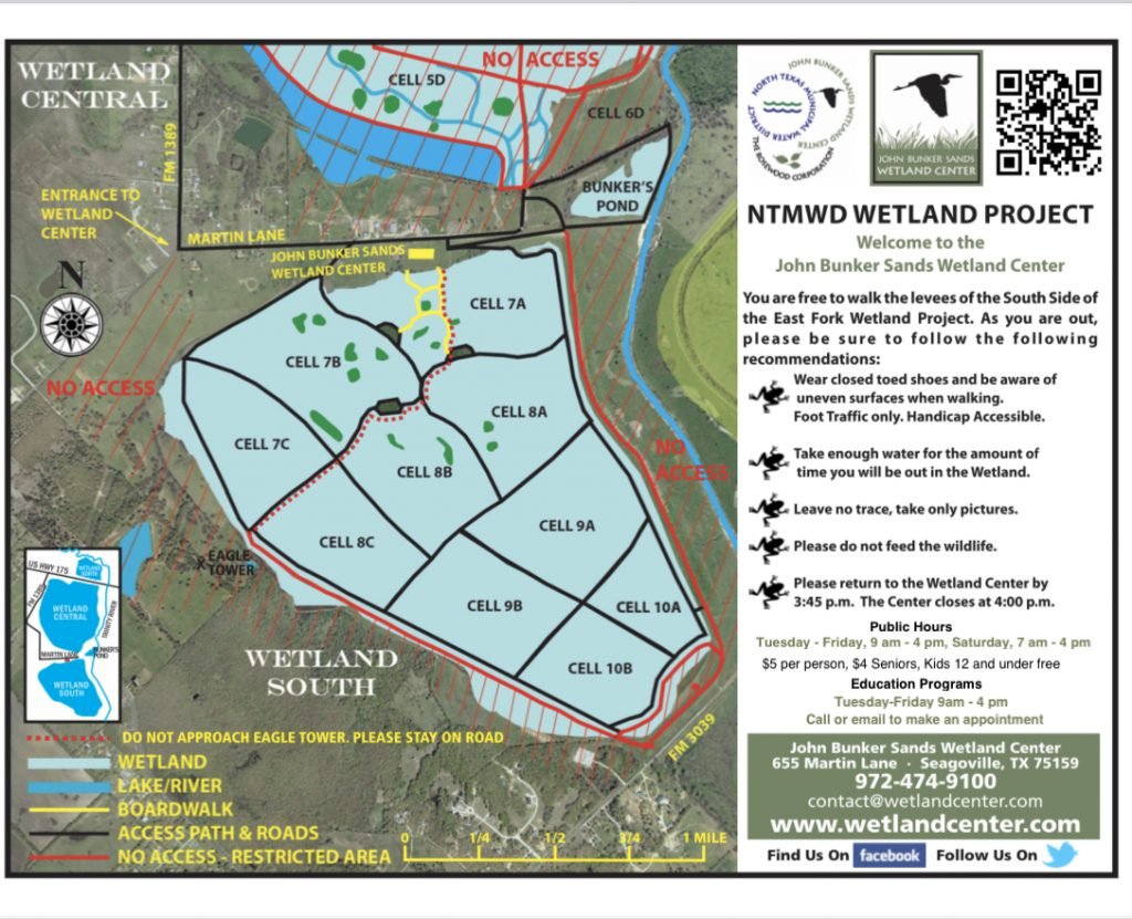 John Bunker Sands Wetland Center Map