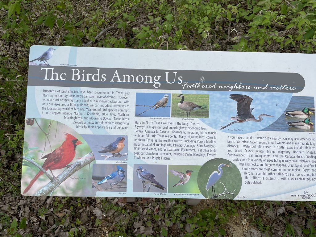 Sign at Trinity River Audubon Center