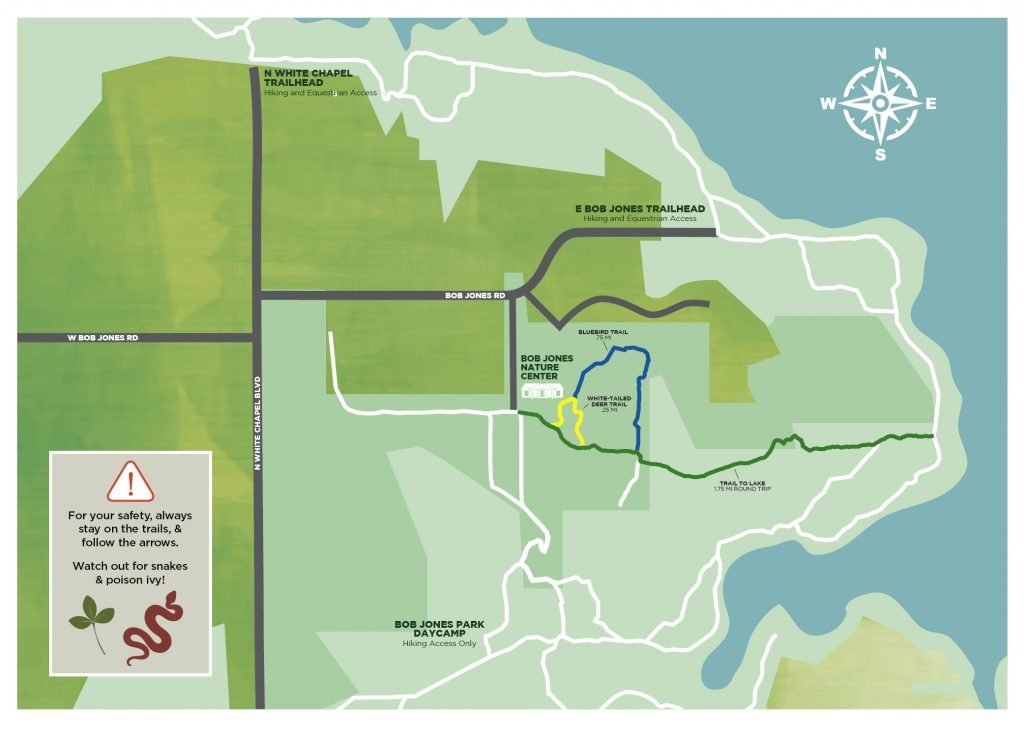 Bob Jones Nature Center Trail Map