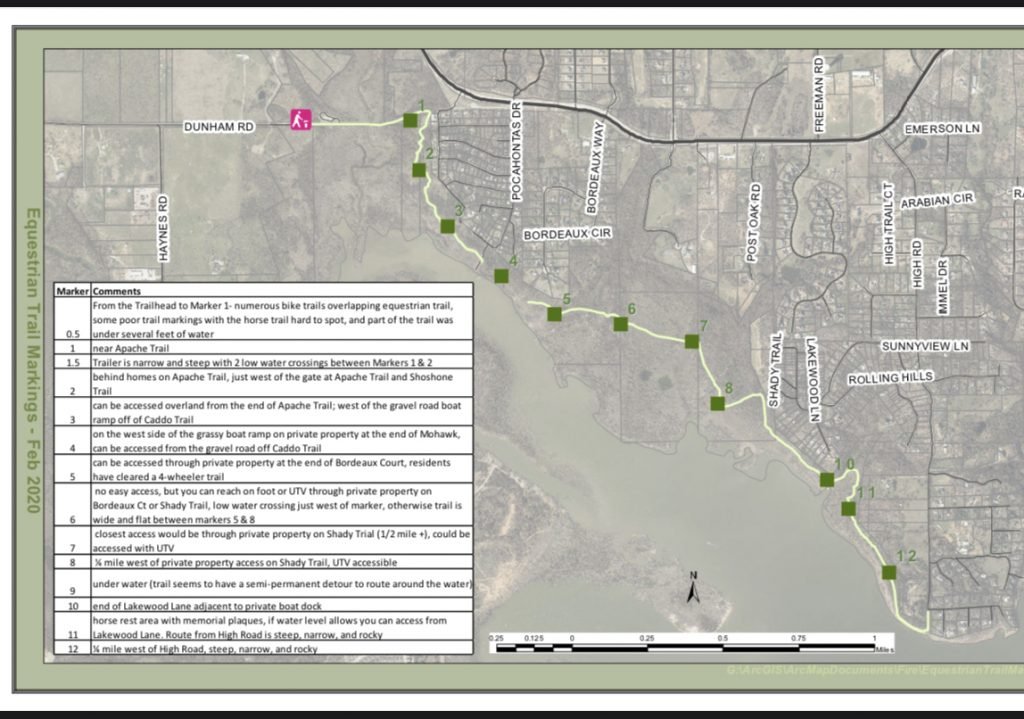 Cross Timbers Equestrian Trail Map