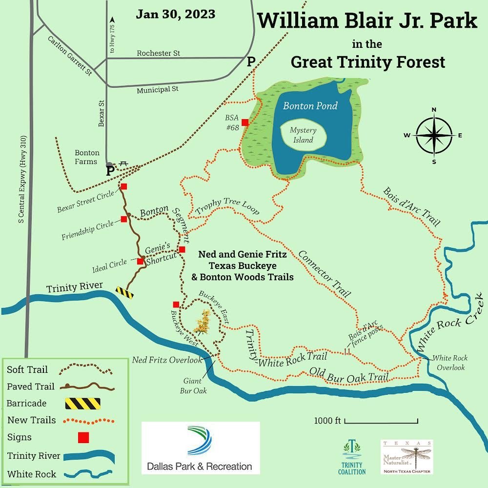 Texas Buckeye Trail Map