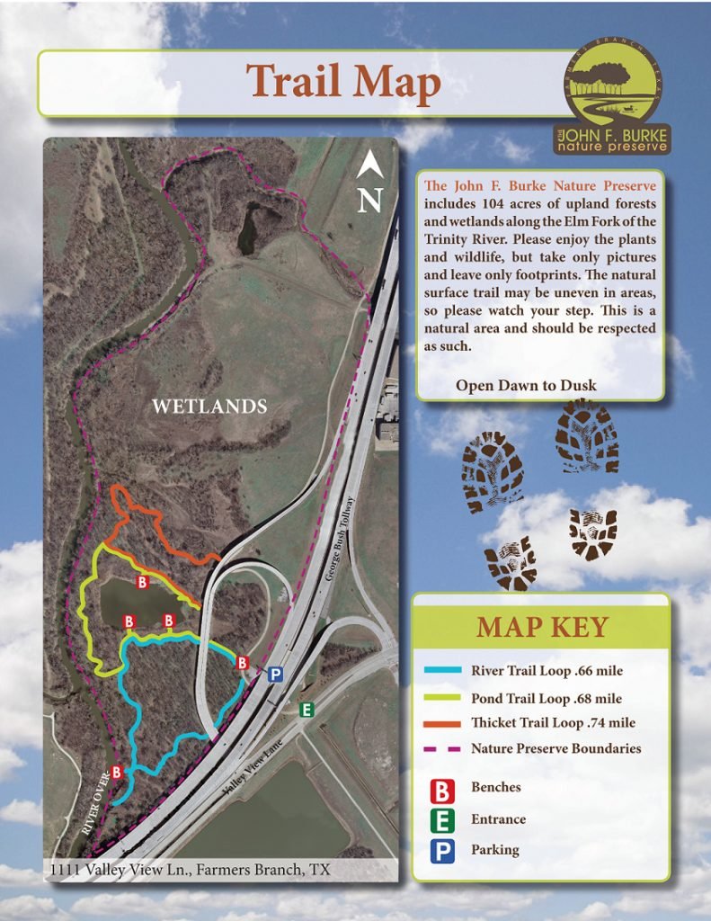 John F. Burke Nature Preserve Map