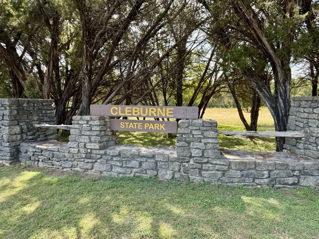 Cleburne State Park Entrance