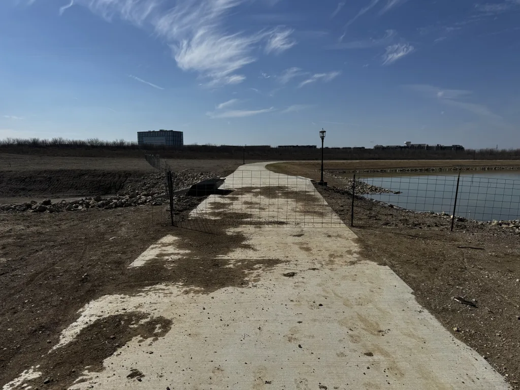 Blocked Trail at Cypress Waters